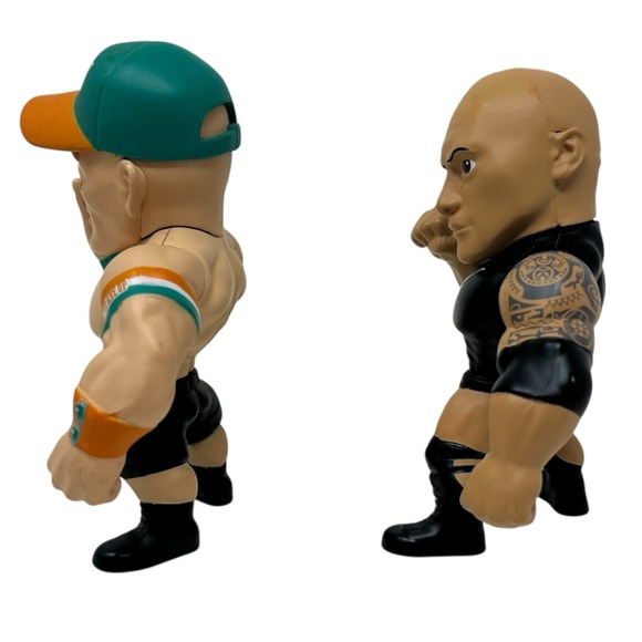 WWE Wrestling Figures Metals‎ Die Cast Cena, The Rock Loot Crate WWE Exclusive - Picture 4 of 6
